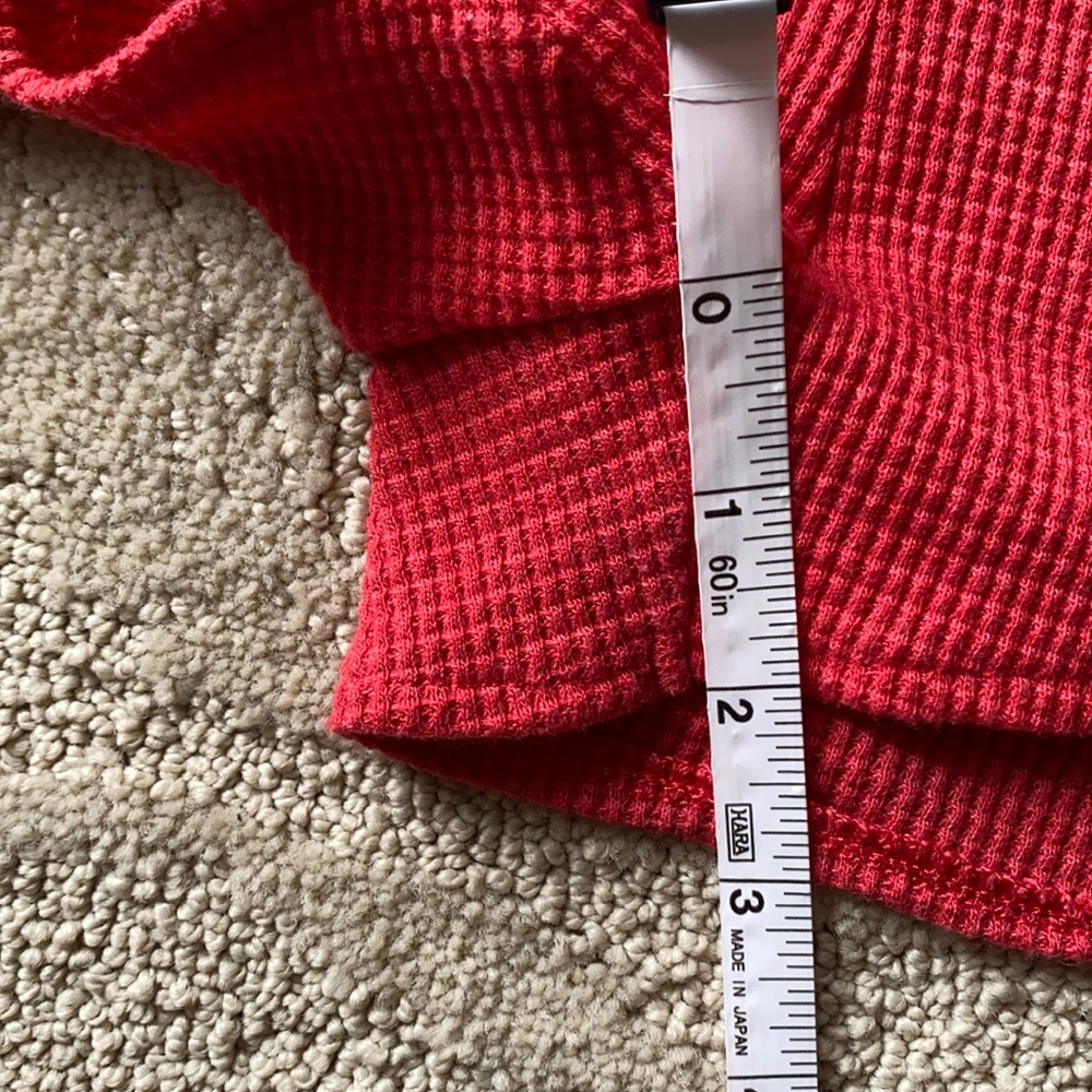 WORN ONCE Tna | Melrose Waffle Short Hibiscus Red - Picture 12 of 15